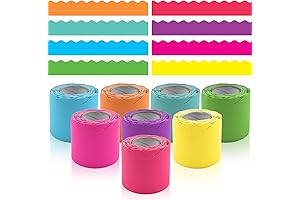 Solid Bulletin Board Borders - 8 Rolls 262.4 Ft for Decoration