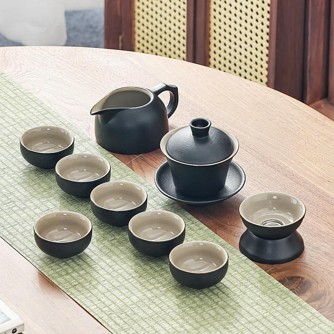 Chiński podróżny zestaw do herbaty Gaiwan przenośny zaparzacz ceremonia ceramiczne zestawy do herbaty filiżanka kompletne narzędzia prezent herbata kuchnia podgrzewacz