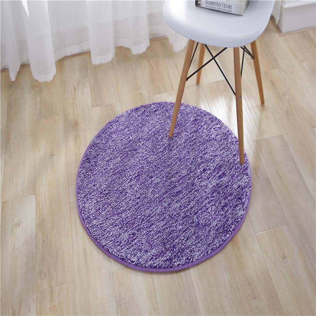 Tapis rond solide haut de gamme 150cm antidérapant pour chambre