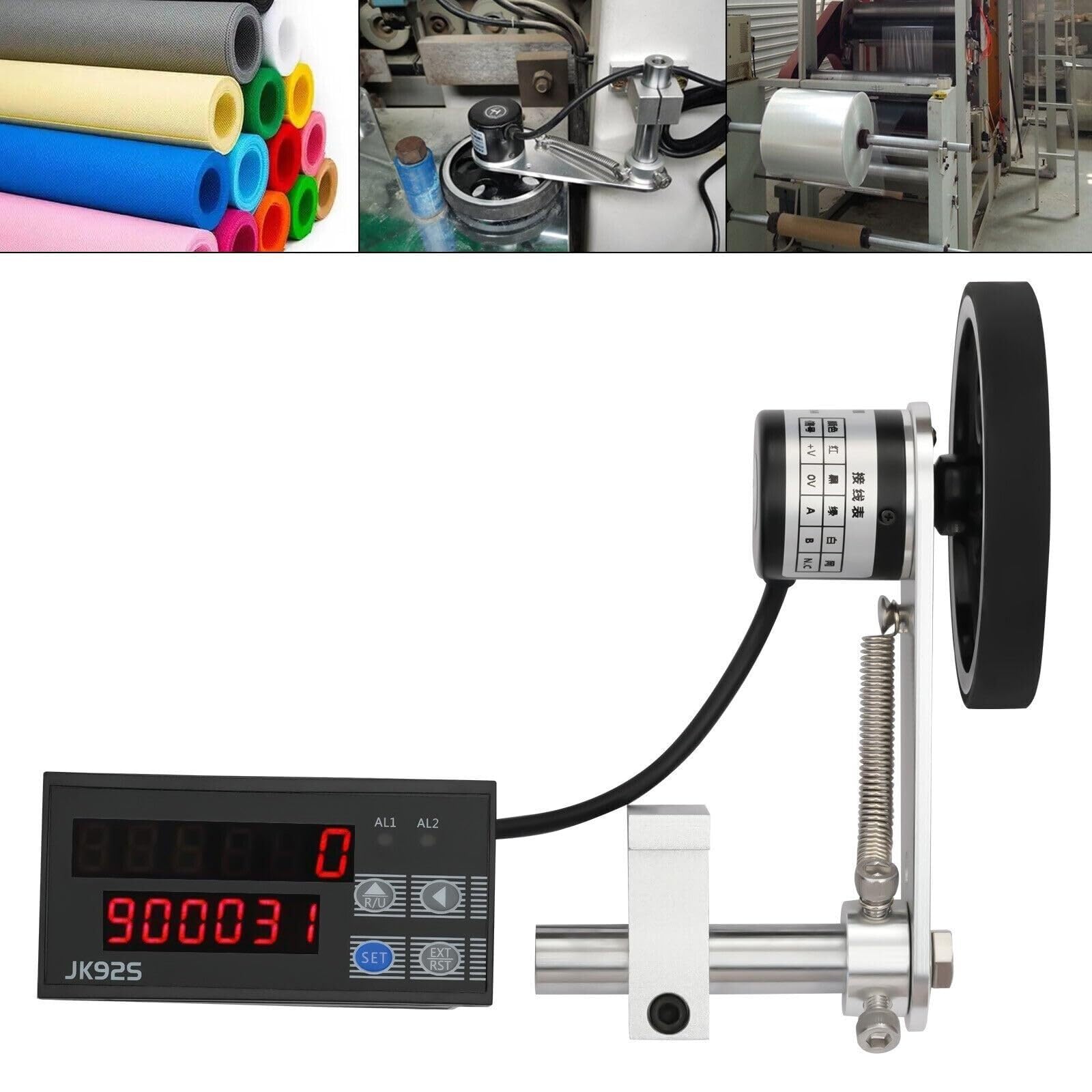 Contametri digitale elettronico con rotella rotante Strumento di misura della lunghezza del contatore digitale elettronico con rotella rotante con encoder, display della precisione di misurazione dell