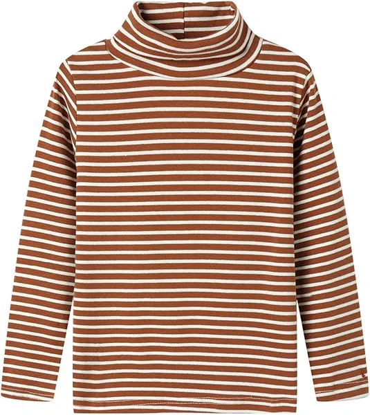 Mud Kingdom Little Girls Long Sleeve Tee Shirts Soft Turtleneck Layering Pullover Slim Stretchy Tops