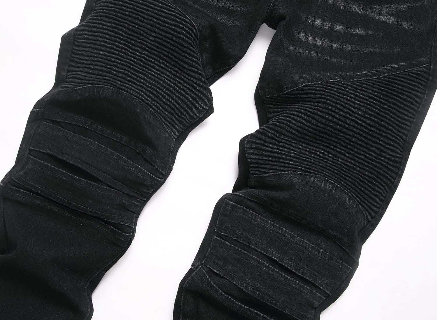 OIIIO Men's Retro Straight-Fit Stretch Jean - Image 2