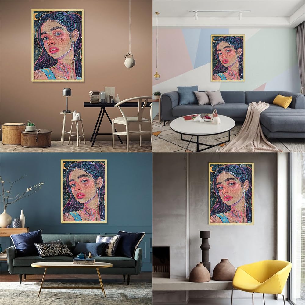 Puzzle da 2000 pezzi per adulti Donna della galassia spaziale Fatto di cartone Adatto a partire dai 14 anni Giochi di relax Regali unici per compleanno e Natale misurare：70x100cm
