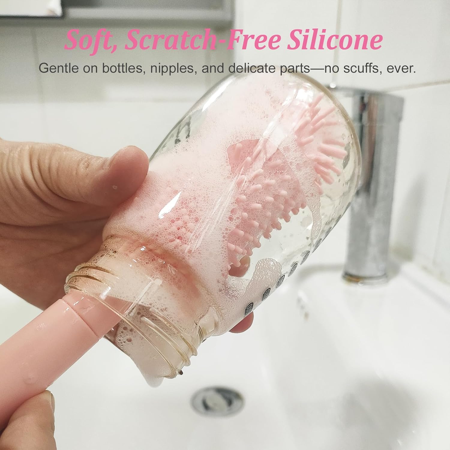 Best Pink Travel Baby Bottle Cleaner Kit – 6-In-1 Portable Brush ... 2026