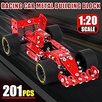 Vista 2 de Kits de modelos de metal para autos de construcción, juguetes de construcción STEM para niños de 8 a 12 años, juegos de erectores a escala 1:20