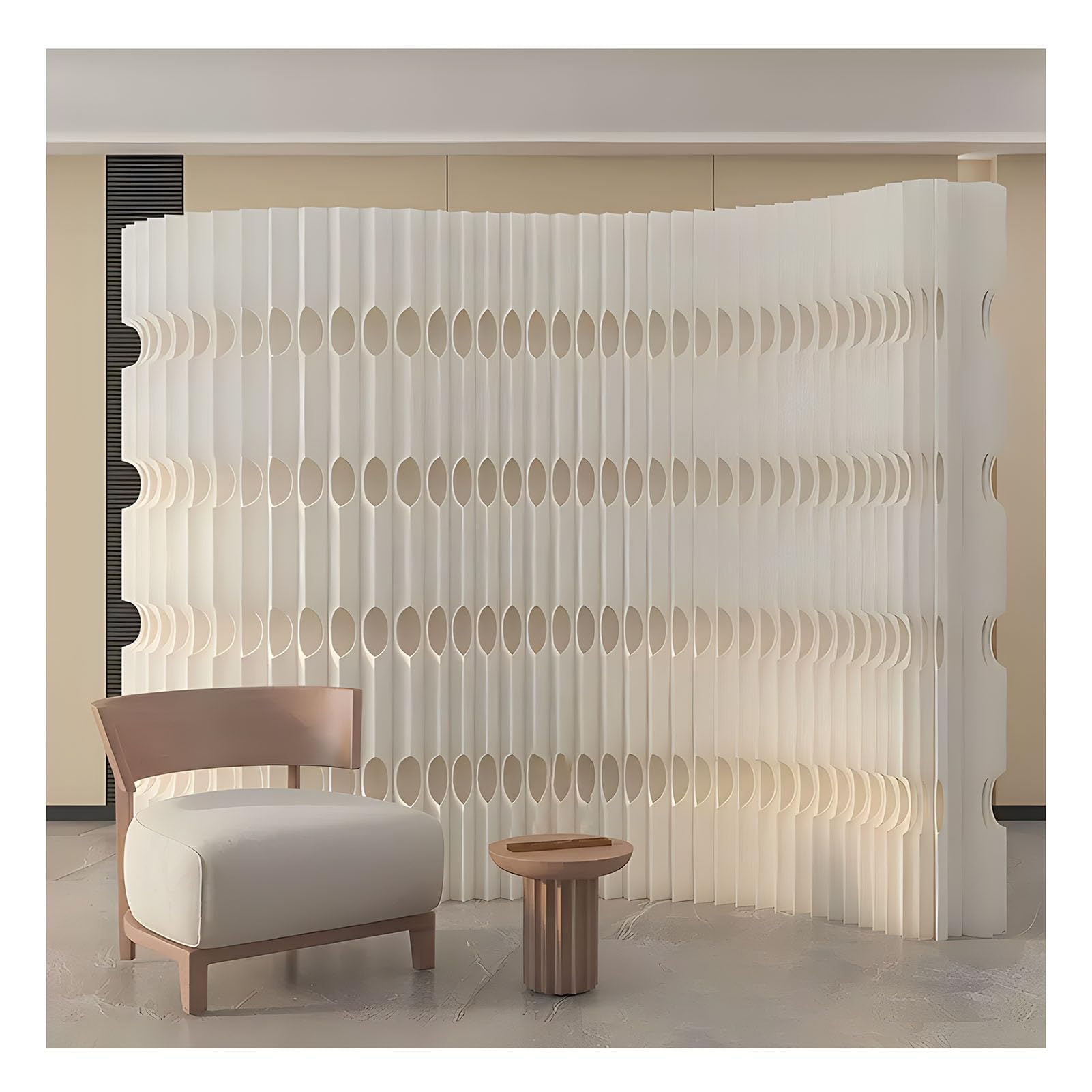 Amazon｜パーテーション クラフト紙のプライバシーディバイダー、軽量