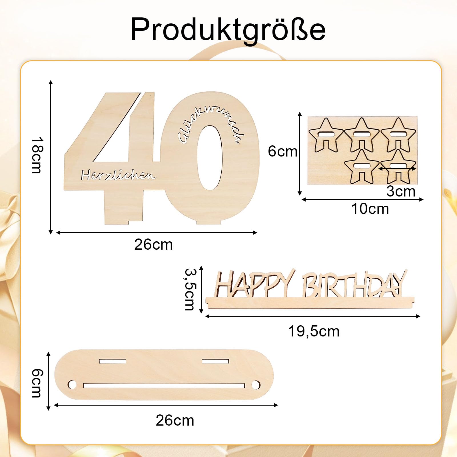 Libro degli ospiti personalizzato in legno alternativo per anniversario - Libro degli ospiti per 40° compleanno personalizzato in legno alternativo - Libro degli ospiti per la firma del compleanno