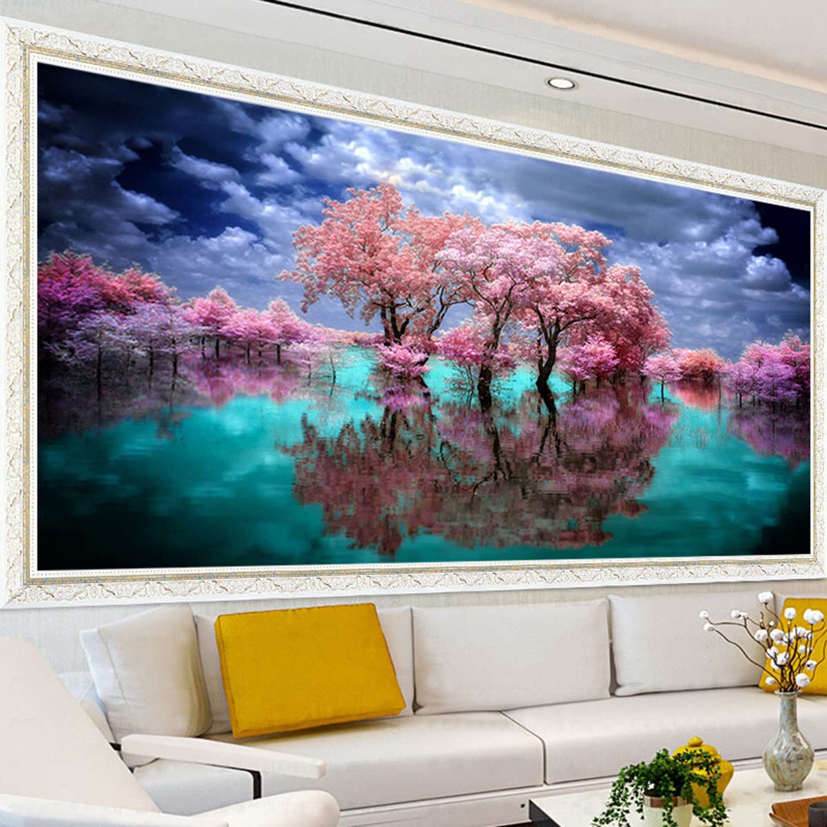 Instarry 5D Kit Diamond Painting Quadri Grandi Dimensioni Scenario Naturale Aesthetic Room Decor 120x60 cm