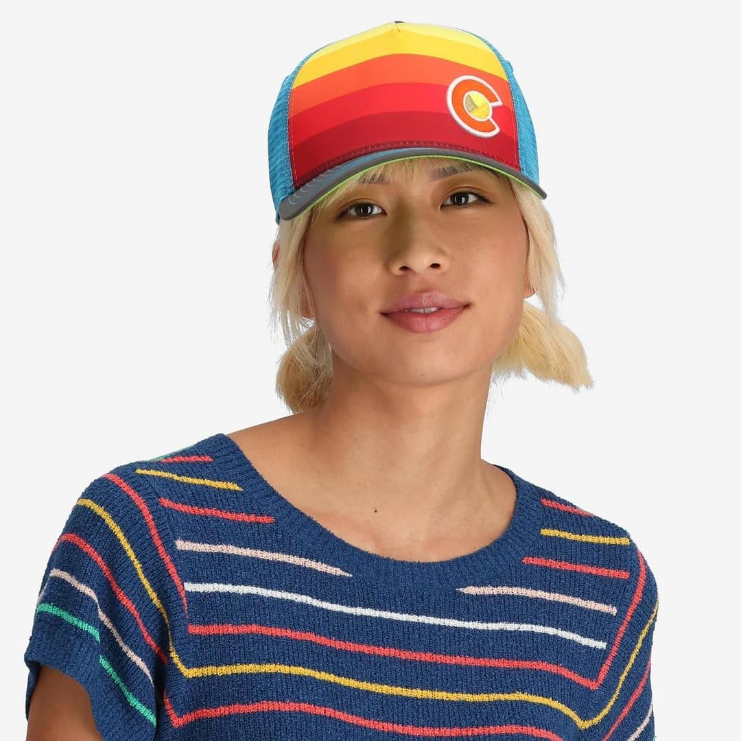 Colorado Trucker Hats for Men & Women - Custom Sunset Fader Style with Snapback, Versatile & Conscious Outdoor Cap
