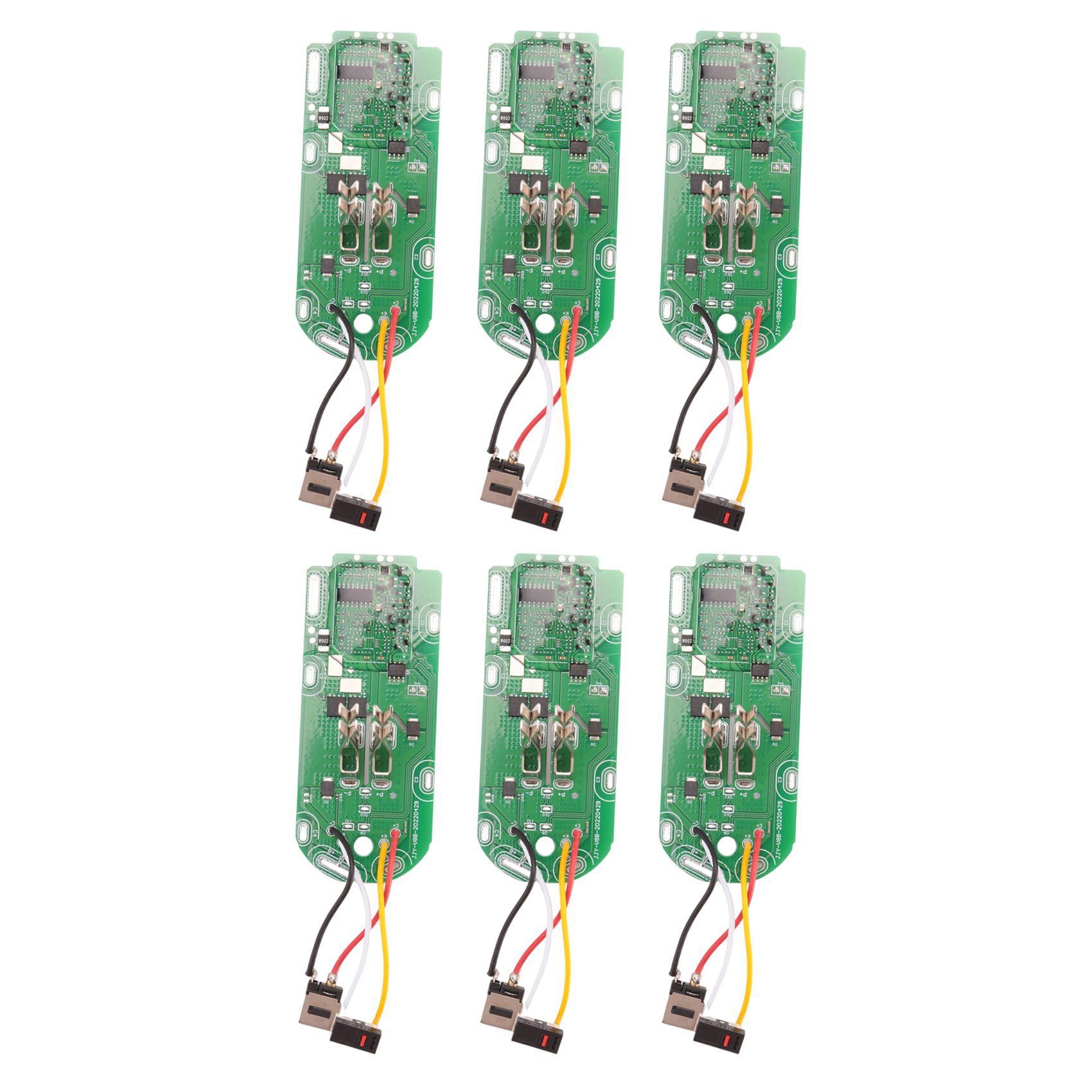 Hndhbfgrt 6X 21.6V Li-Ion Battery Protection Board PCB Board Replacement for V8 Vacuum Cleaner Circuit Boards