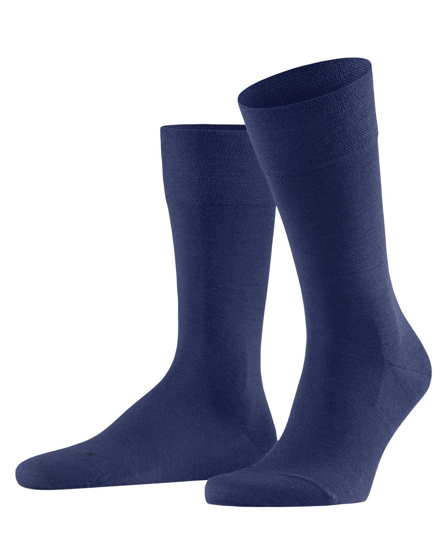 FALKE Men's Sensitive Berlin M So Wool Cotton With Soft Tops 1 Pair Socks, Blue Sapphire 6055, 5.5-8