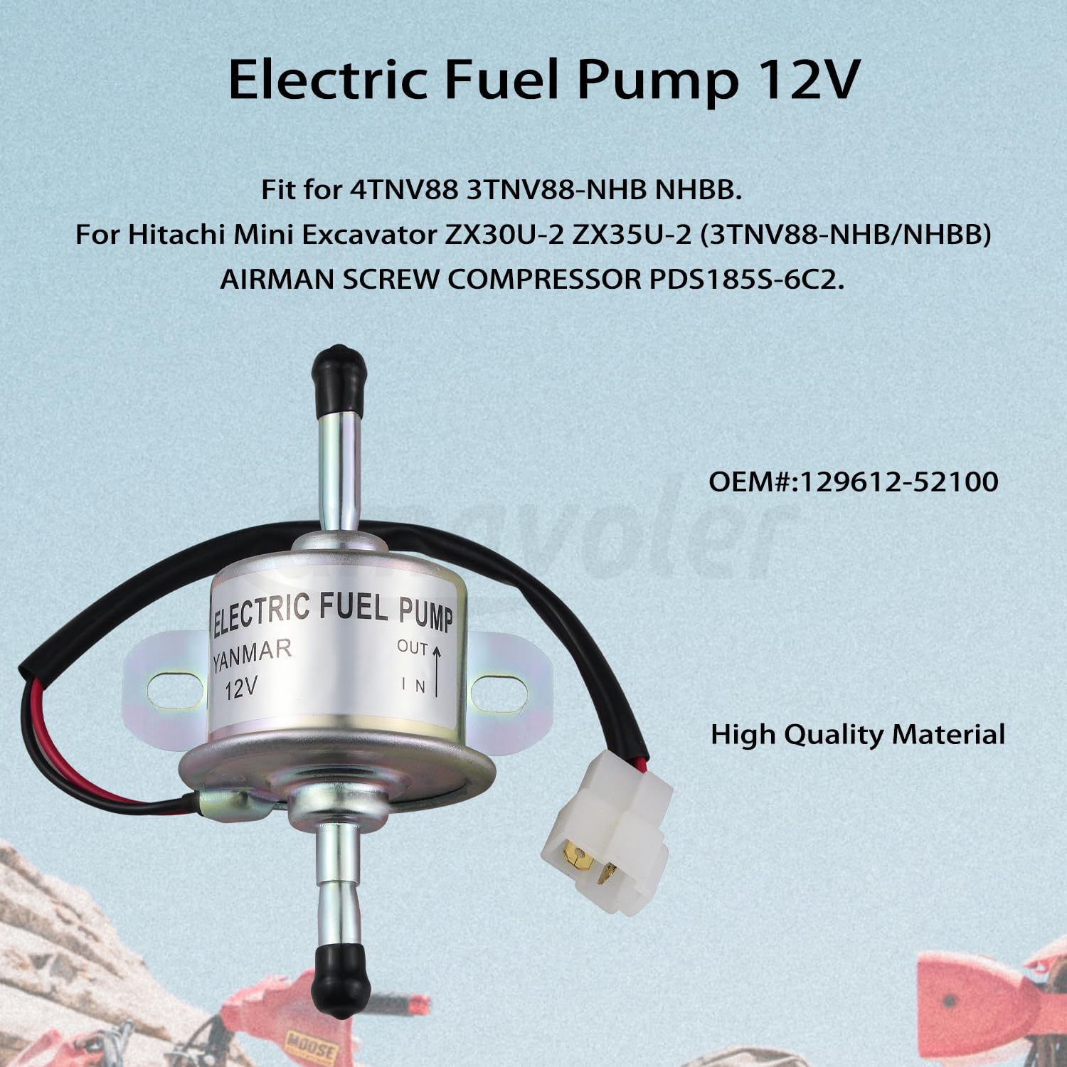 Amazon | Amavoler DC 12V 電子燃料フィードポンプ 低圧 アフター