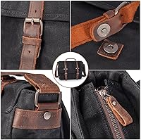 Vista 8 de peacechaos Bolsa de mensajero para hombre, maletines para laptop de 15.6 pulgadas, bolsa cruzada para computadora, trabajo, oficina