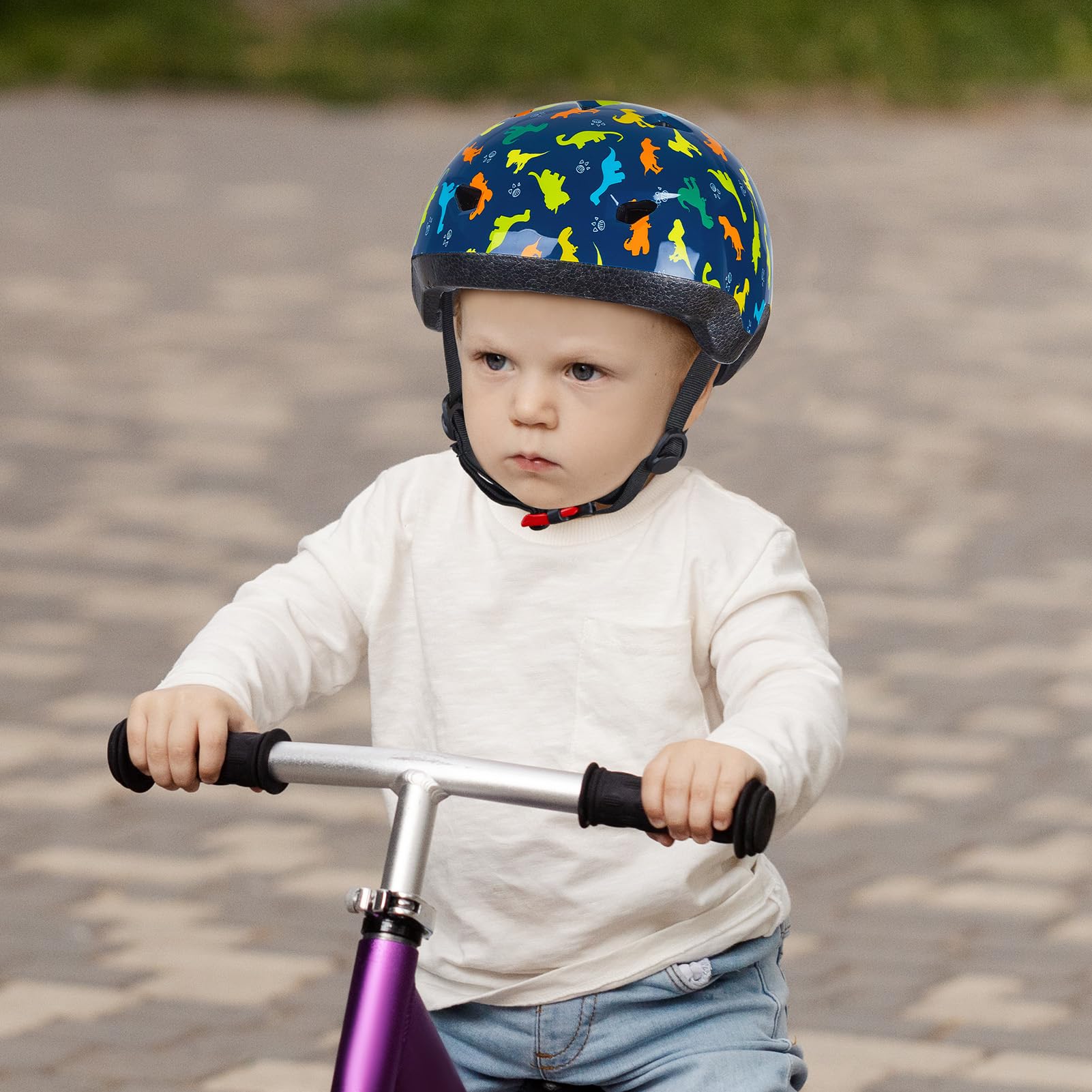 KORIMEFA Kids Bike Helmet,Toddler Skateboard Helmets For Ages 2 3 5 8 Years Boys Girls, Adjustable Multi Sport Bicycle Skateboarding Football Roller Skating Scooter Rollerblade Balance Bike Helmet
