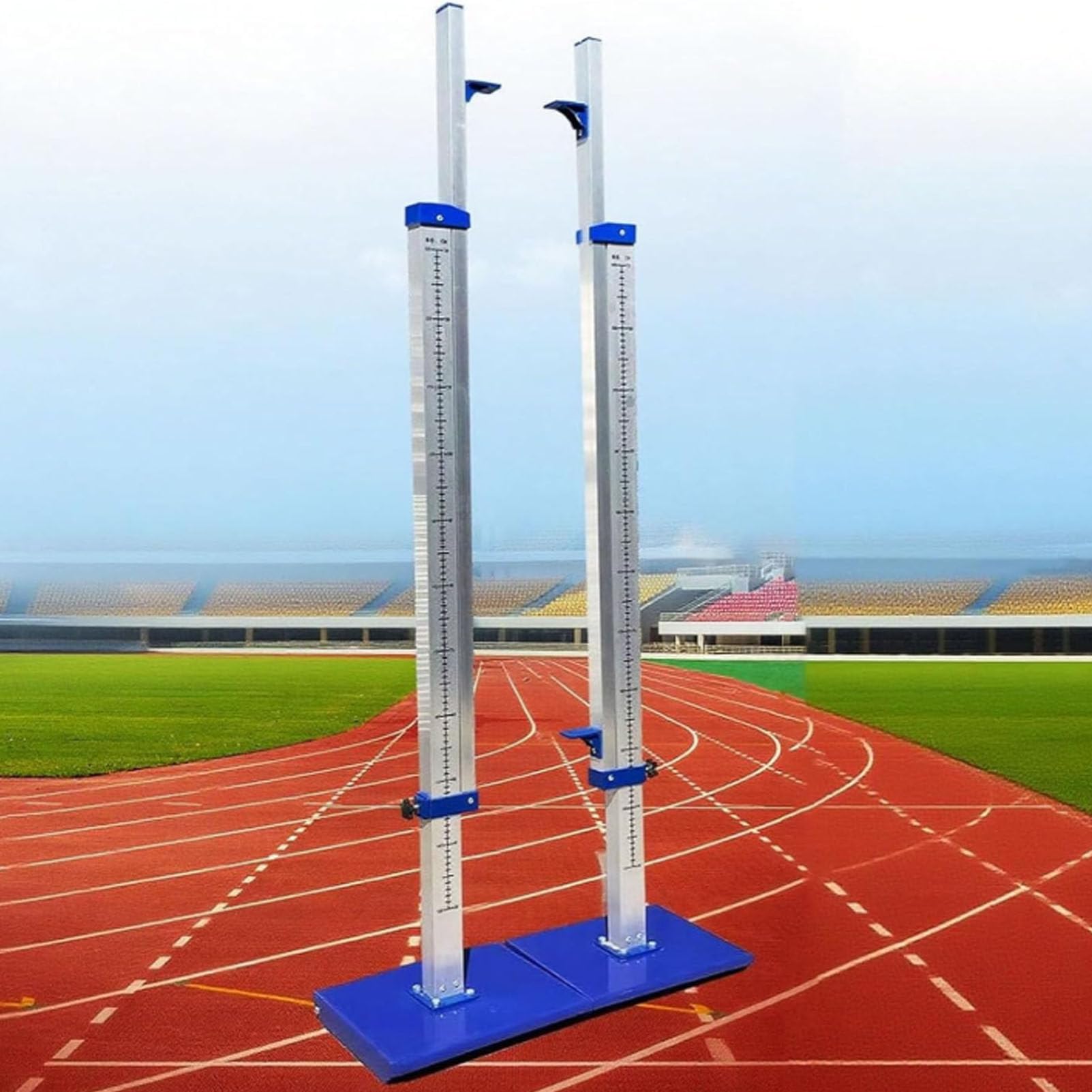 Przenośne stojaki do skoku wzwyż, aluminiowy sprzęt lekkoatletyczny
