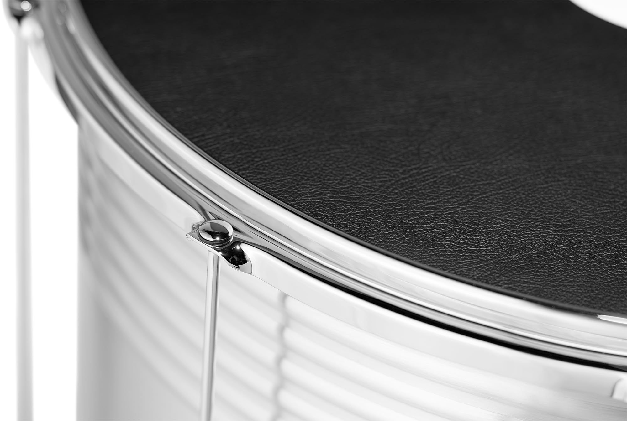 Meinl Percussion Traditional Aluminum Surdo – Tamburo Samba Molto Grande – Altezza Regolabile – 22-Pollici Diametro – 24-Pollici Altezza – Aluminum, Silver (SU22-L)