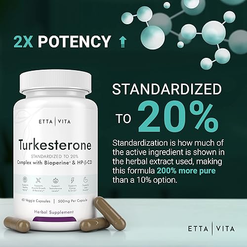 Miniatura 7 de Turkesterone 500mg + N-acetil cisteína 600 mg paquete, 3 veces aypropil-beta-ciclodbsorbencia con bioperina e hidroxextrina en turco y suplemento