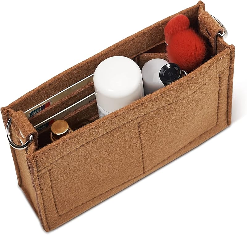 Organizador interno de feltro Vercord para necessaire LV 19 ou LV 26 com argolas D