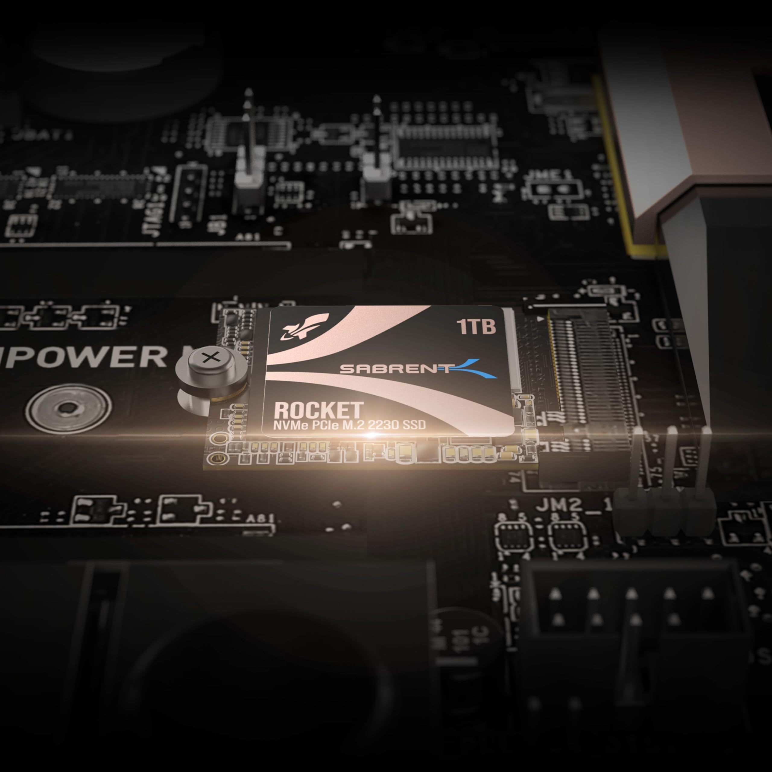 SABRENT SSD 1TB, SSD Interno, SSD NVMe PCIe 4.0 M.2 2230, Gen 4, 4750 MB/s, Compatibile con Steam Deck, ROG Ally, Surface Pro, PC, NUCs e Laptop, fino a 800.000 IOPS, Rocket 2230 (SB-2130-1TB)