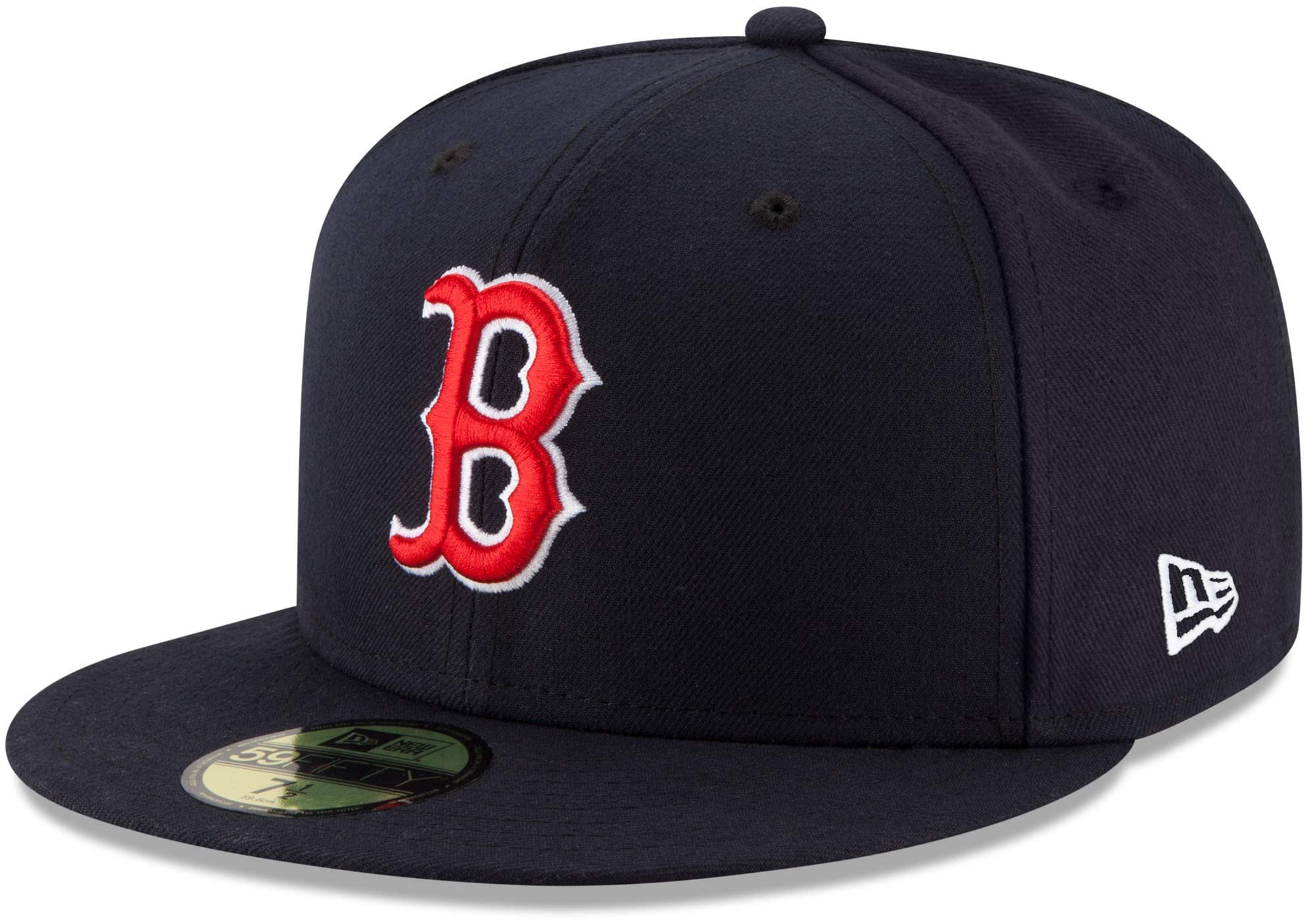 new era mlb 59fifty team color authentic collection fitted on field game cap hat (7 3/4, boston red sox)
