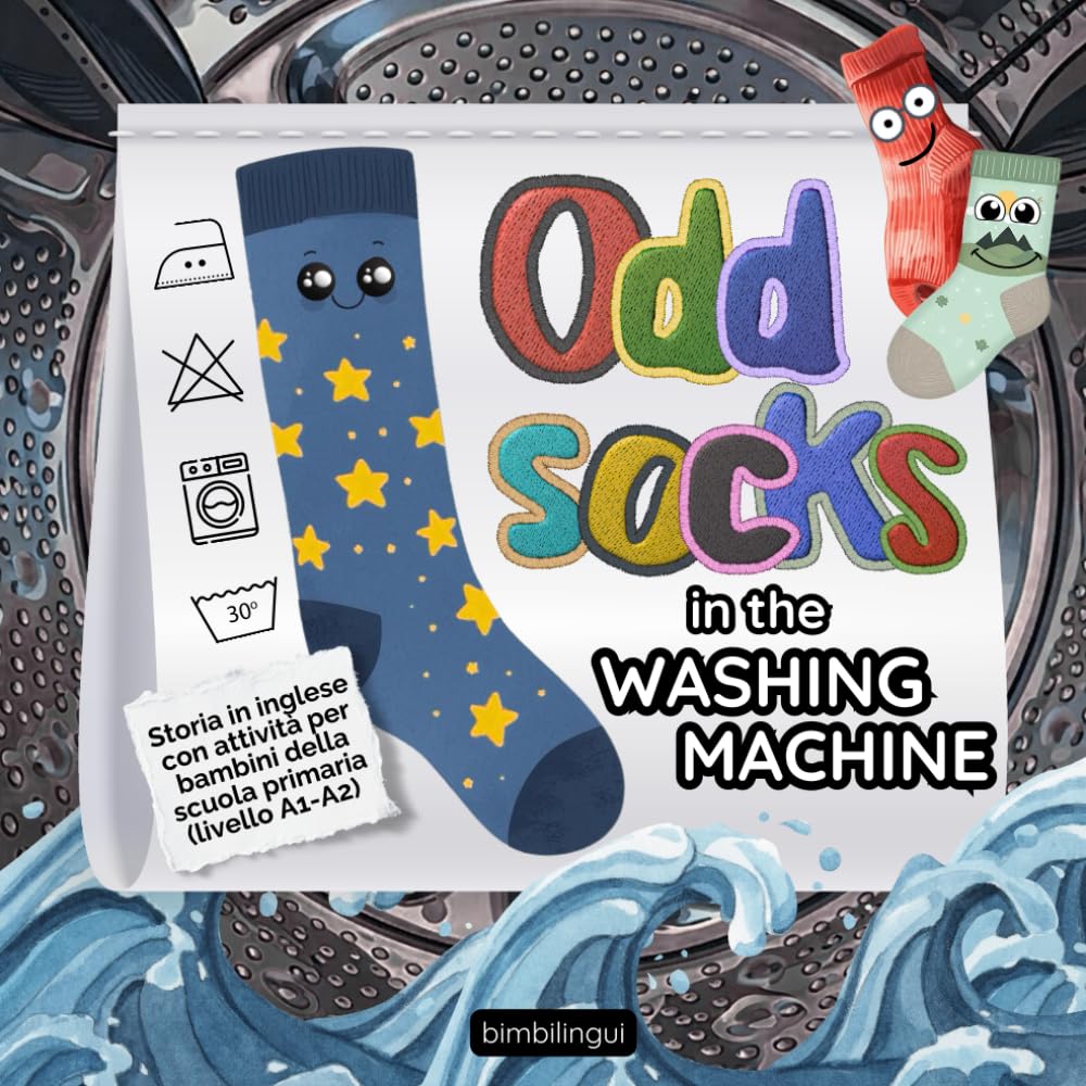 Odd Socks in the Washing Machine: Storia sulla diversità per bambini con attività in inglese