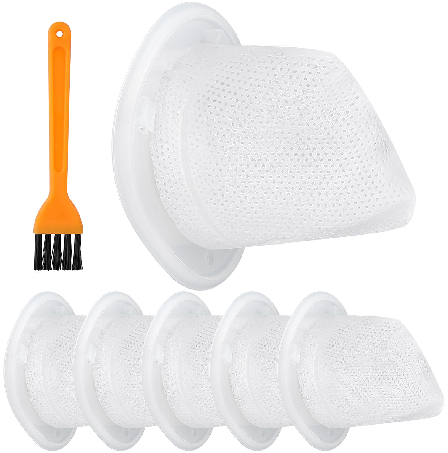 Paquete de 6 filtros de aspiradora de mano de repuesto para Black and Decker Dustbuster QuickClean inalámbrico HNVC215B10, compatibles con aspiradoras de mano modelos HNVCF10 HNVC115 HNVC215 HNVC220