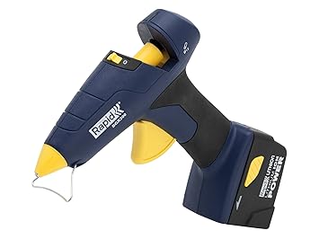 RAPID BGX300 Li-Ion Cordless Glue Gun, 30W, with Detachable Cord and Li-Ion Battery, for 12mm Glue Sticks (Free 6 Transparent Glue Sticks)