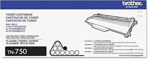 Miniatura 2 de Brother TN750 TN750 Tóner de alto rendimiento, rendimiento de 8000 páginas, negro