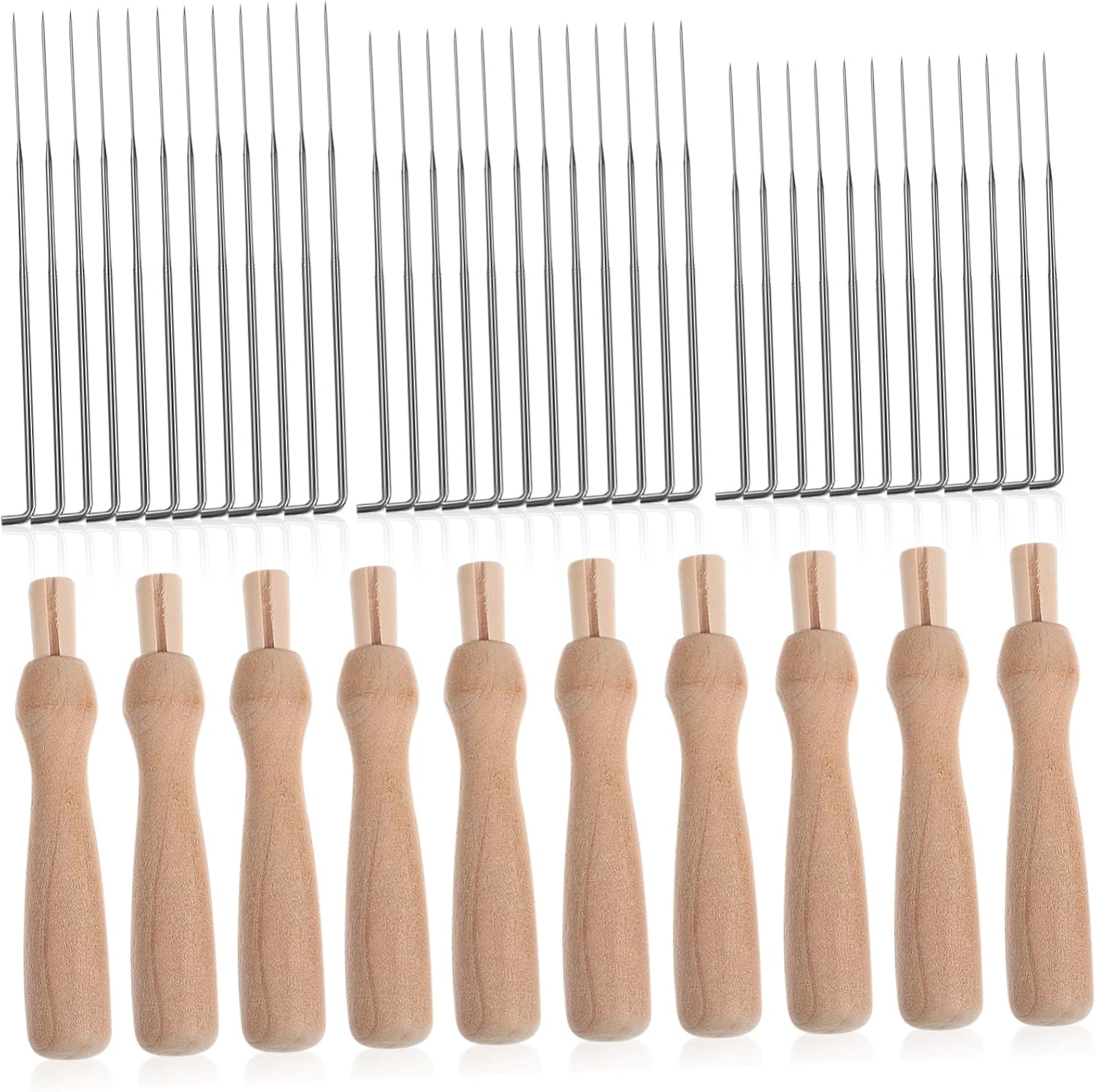 Angoily Wool Felting Tools Kit Felt Needle Set Needle Felting Kit for Beginners Wooden Handle