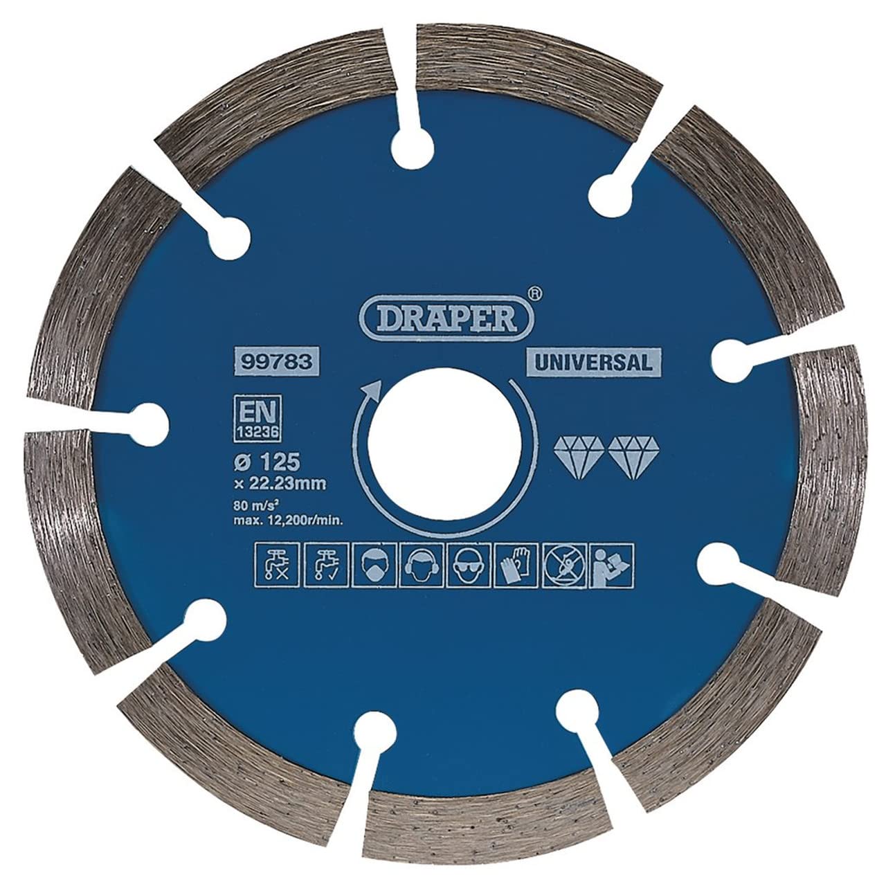 Draper Segmented Diamond Blade, 125Mm