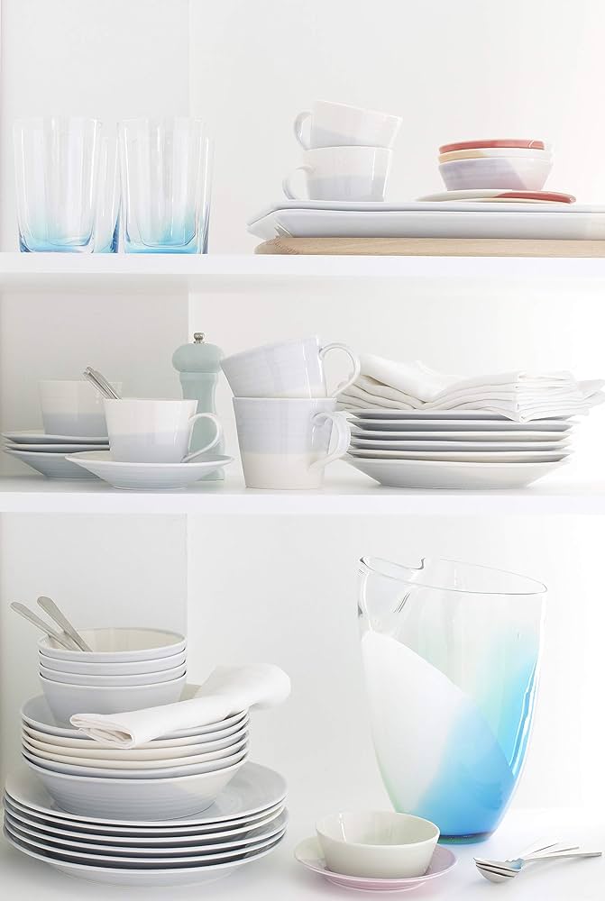 Amazon.co.jp: Royal Doulton 1815 16-Piece Set, Blue by Royal