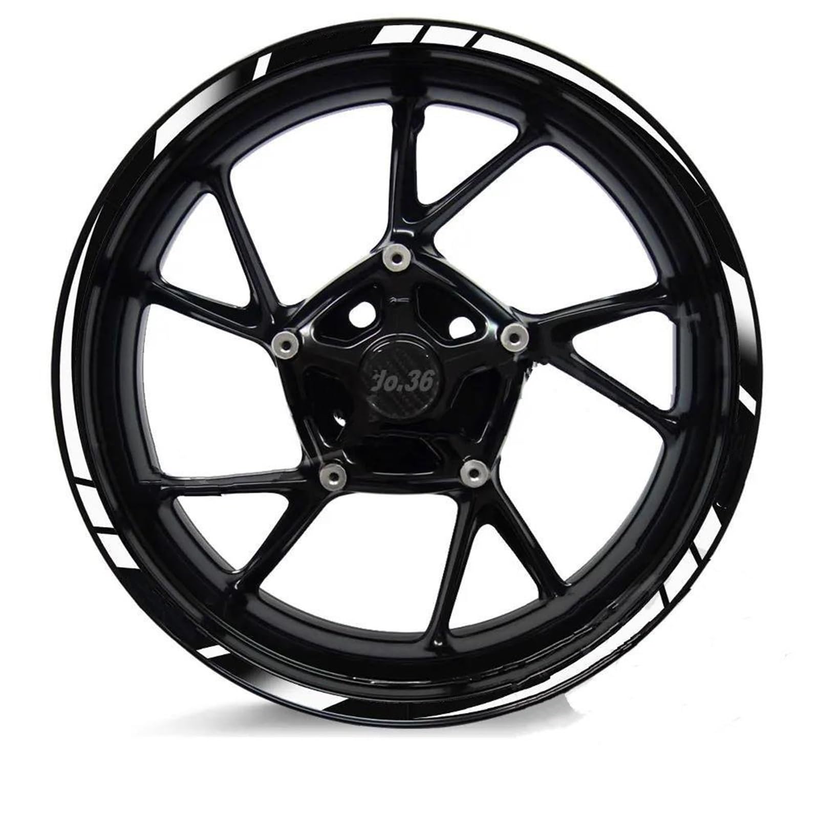Motorcycle Wheel Stickers Night Reflective Decorative Rim for ZONTES 368K 368D 368E 368M 350T 350E 350D 350M