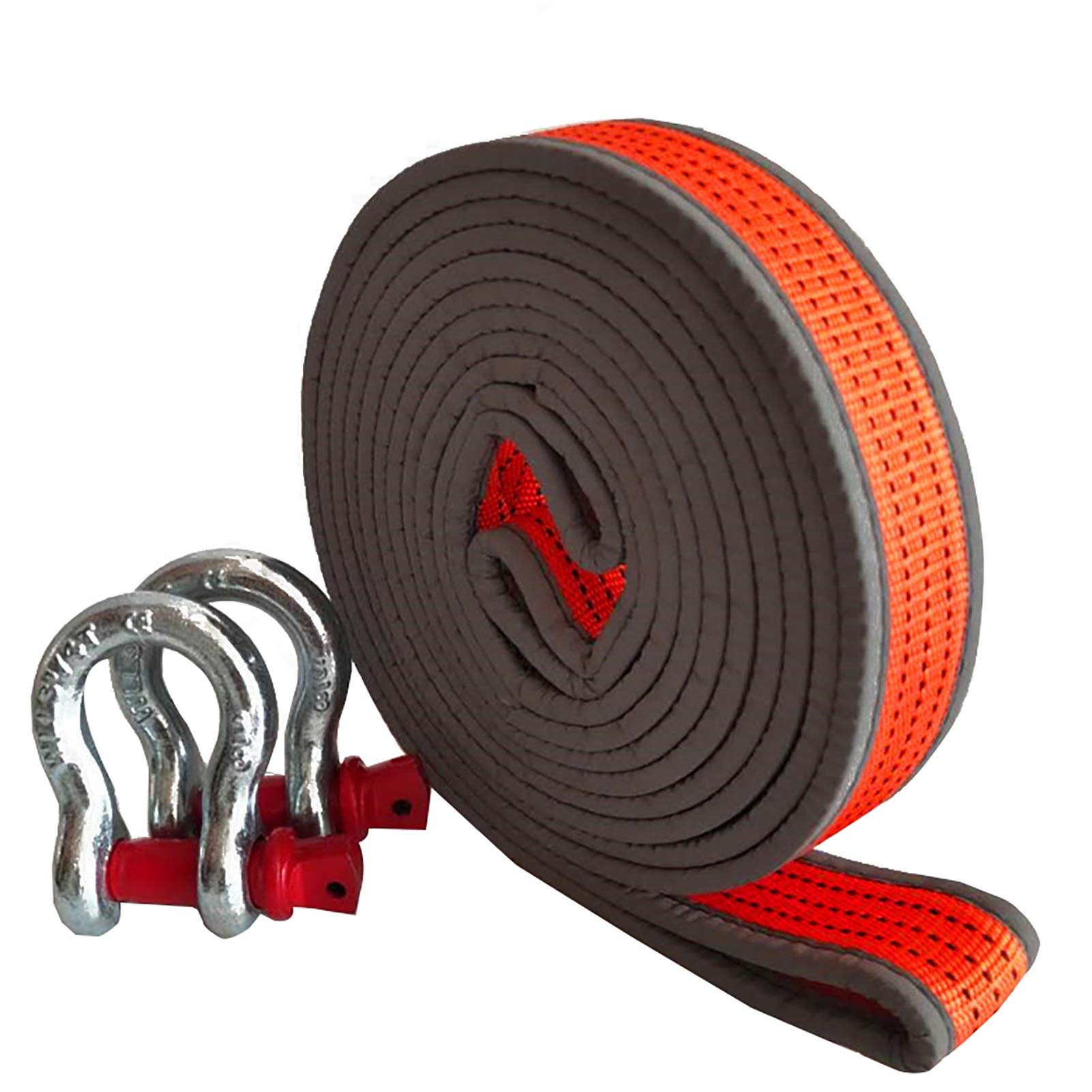 Corde de remorquage de 5m pour véhicule moyen, traction robuste de 8 tonnes