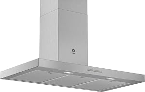 Balay - Campana Extractora Decorativa de Pared, 90 cm de ancho, Iluminación LED, Filtros aptos para Lavavajillas, Acero Inoxidable, 3BC097EX          [Clase de eficiencia energética B]