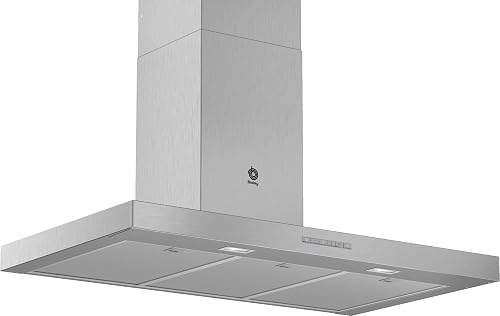 Balay - Campana Extractora Decorativa de Pared, 90 cm de ancho, Iluminación LED, Filtros aptos para Lavavajillas, Acero Inoxidable, 3BC097EX          [Clase de eficiencia energética B]