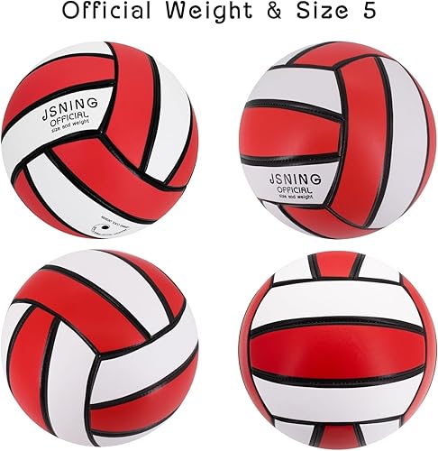 Miniatura 2 de Balón de voleibol rojo - Soft Touch, Lite para juego de playa en interiores y exteriores, tamaño oficial 5