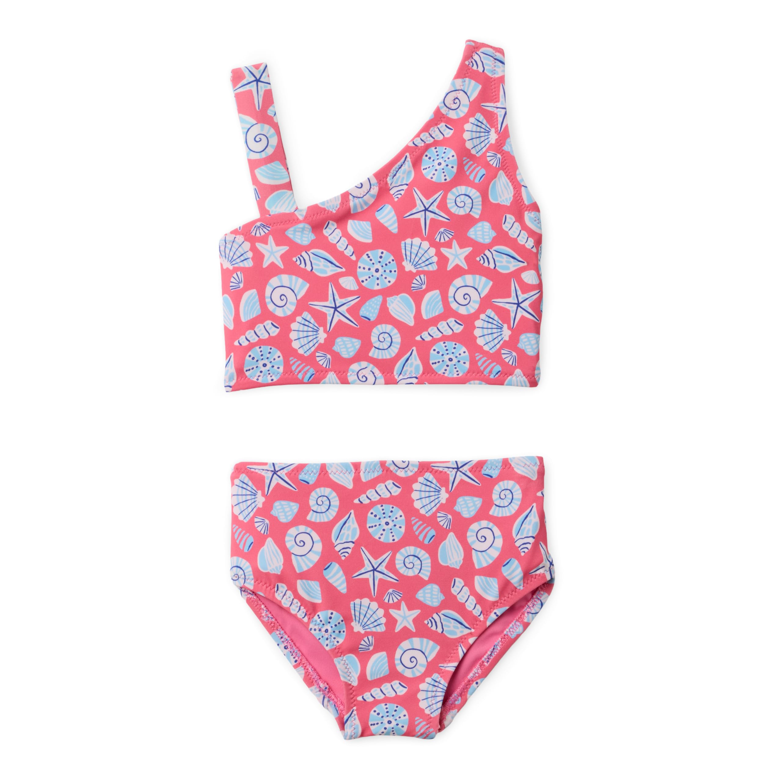 

                                                    Amazon Essentials Girls' One Shoulder Two-Piece Bi