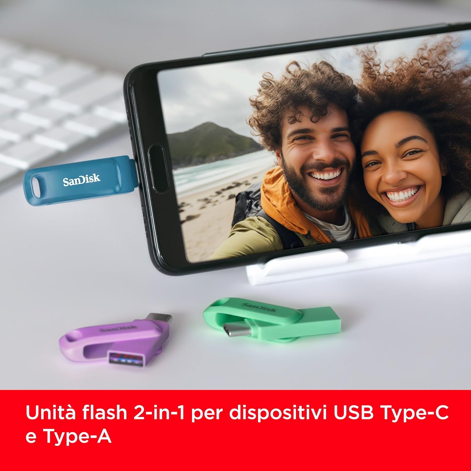 Ultra Dual Drive Go 1TB Unit+á Flash (pendrive USB Type-C - Chiavetta USB - Immagine 1
