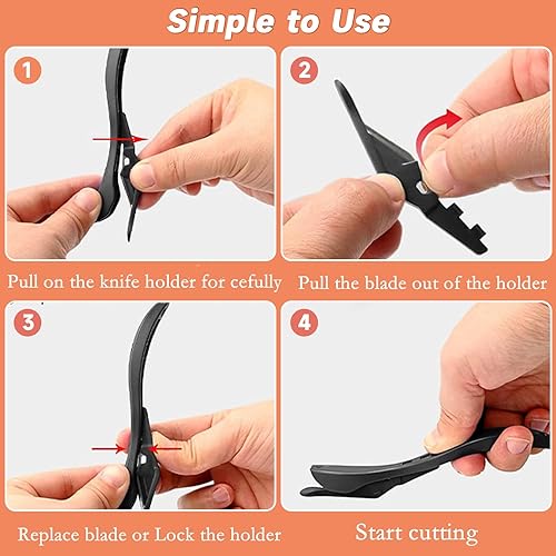 Miniatura 4 de YVPSI VinyPack - Cortador de papel de regalo, cortador de papel de envoltura de seguridad VinyPack, cortador de película de vinilo, herramienta de