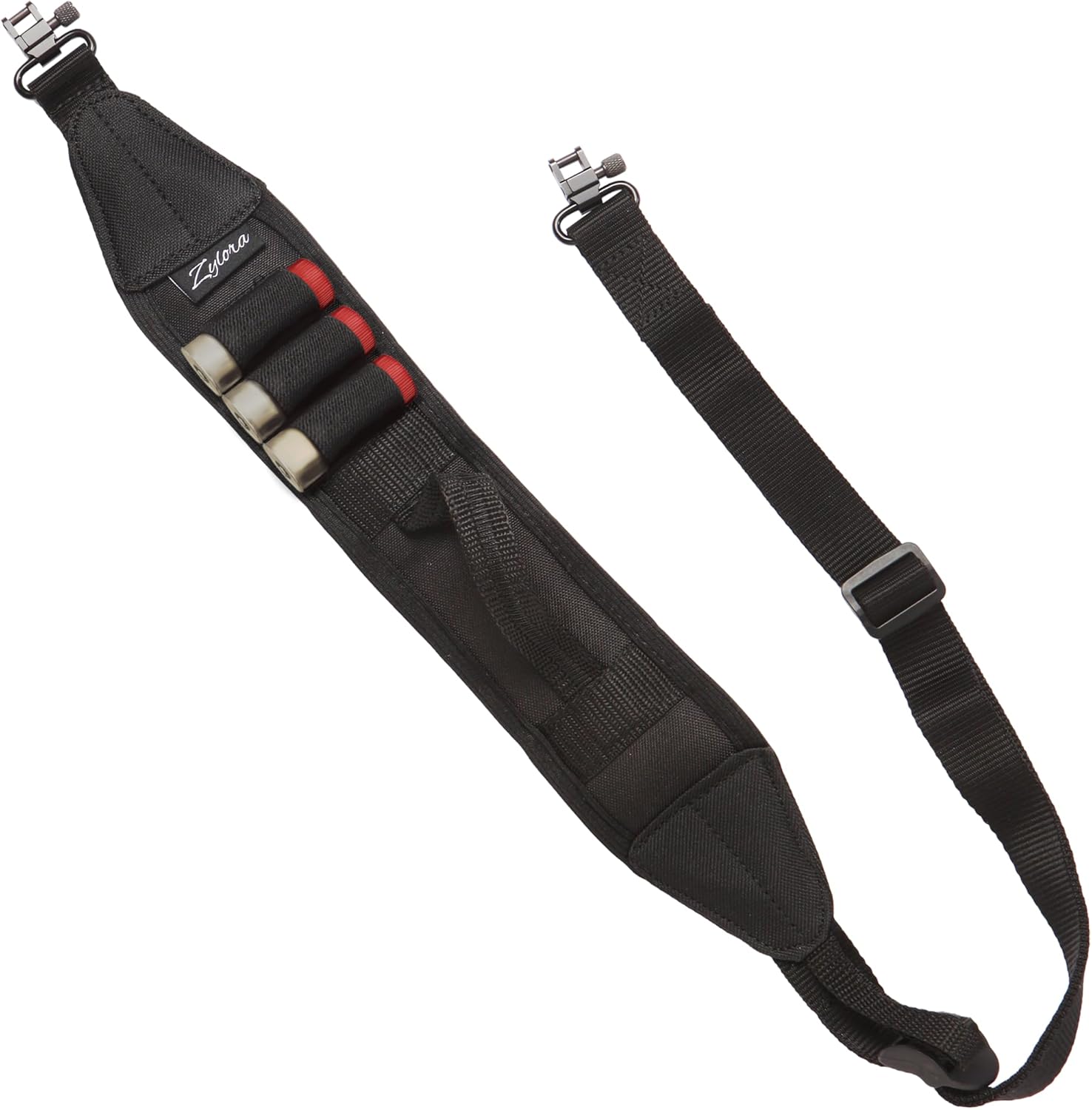Zylora Shotgun Sling with Metal Swivels – Adjustable Neoprene Padded Gun Strap for 12ga 20ga Shotguns, Non-Slip Shotgun Sling for Hunting, Tactical, Outdoor, Field Gear Accessories