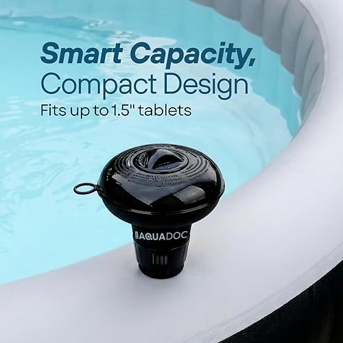 Miniatura 5 de MAV AquaDoc Flotador de tabletas de bromo y cloro para tabletas de 1.5 pulgadas para jacuzzis inflables
