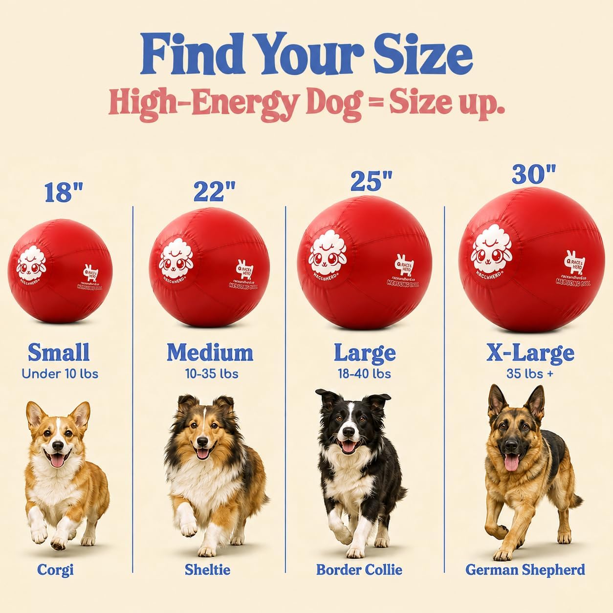  30" Original Herding Ball — Cover, Inner Ball & Pump (Cherry) thumbnail