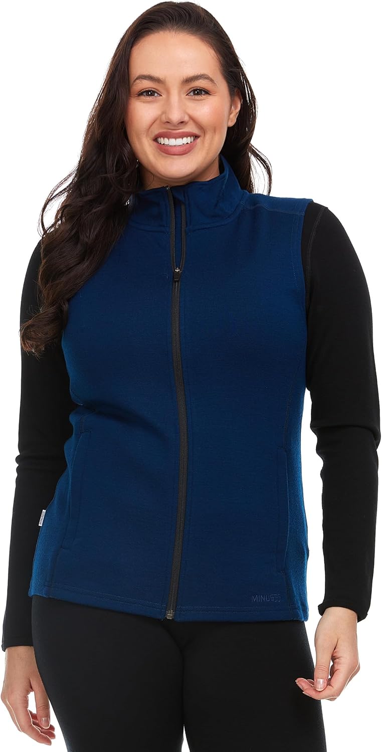 100% Merino Wool Vest - Women's Expedition Heavyweight Vest - Image 4
