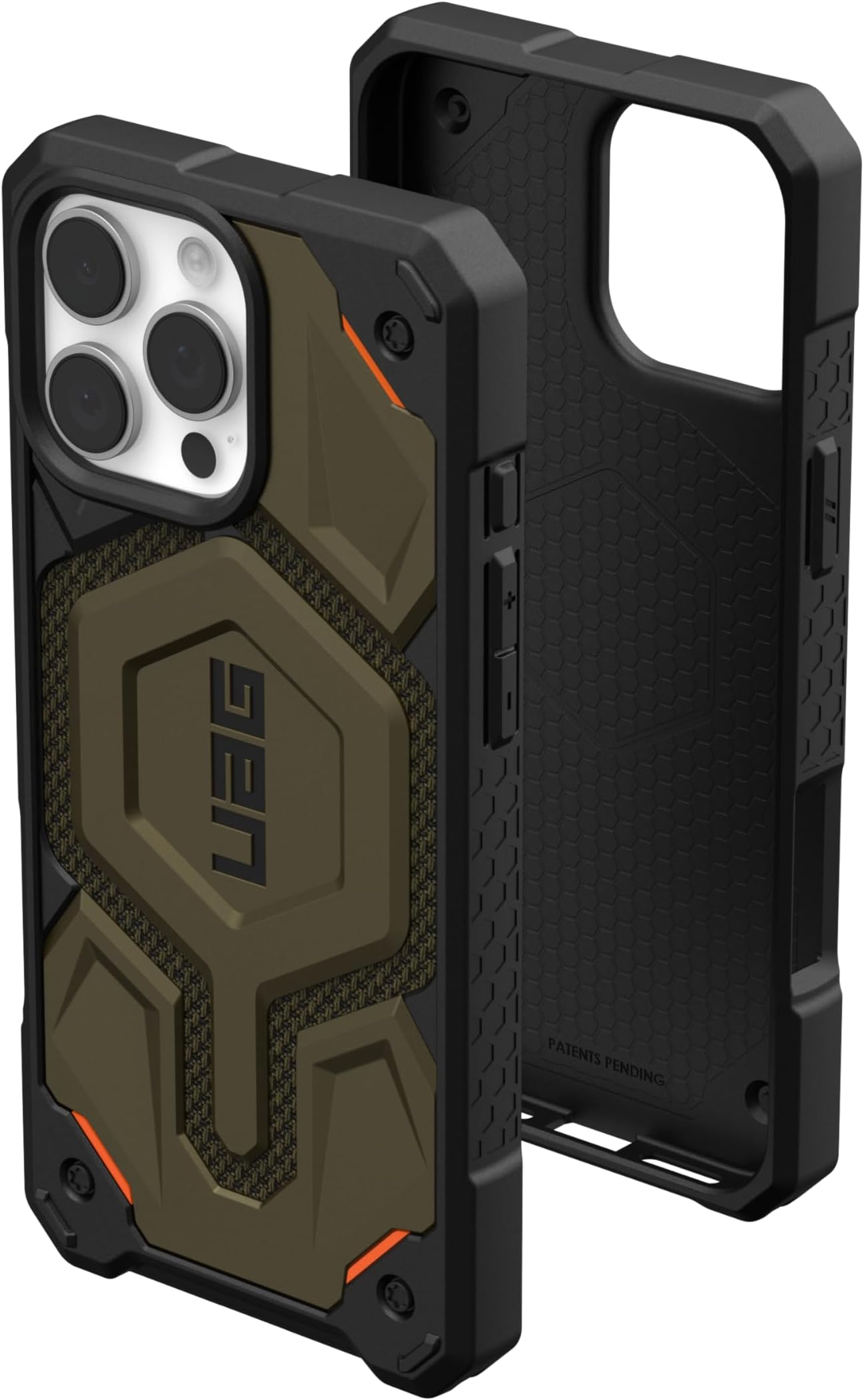 UAG Designed for iPhone 16 Pro Max Case 6.9" Monarch Pro - Compatible with MagSafe Charging Rugged Heavy Duty Shockproof Military Grade Protective Cover, Kevlar Element Green