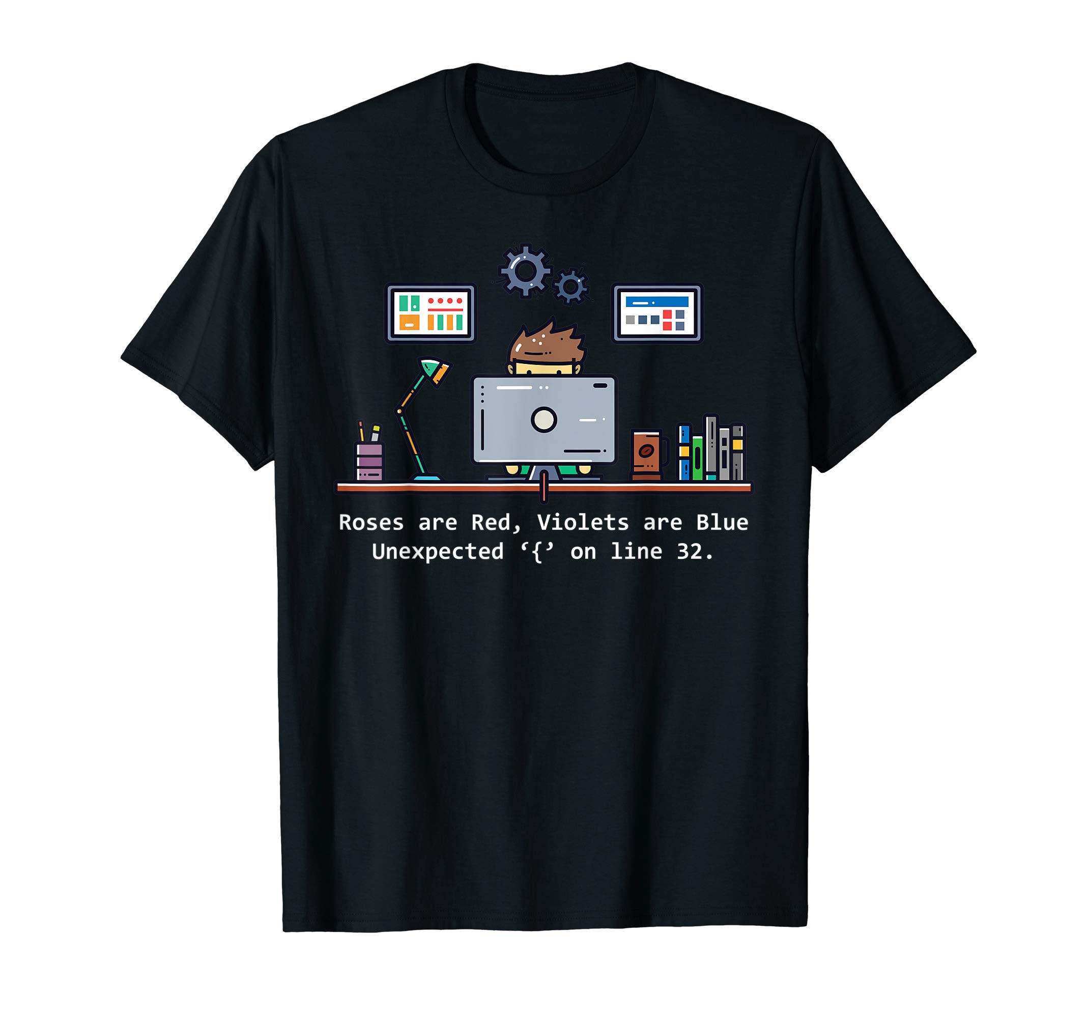 Funny Programming and Computer Science T-ShirtsComputer Science Programmer Unexpected Syntax Error T-ShirtOEKO-TEX STANDARD 100