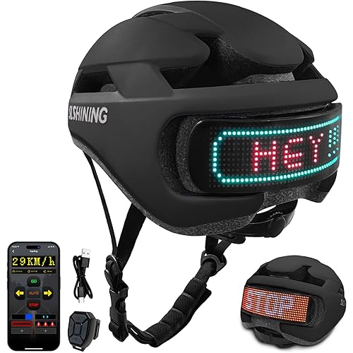 Smart Bike Helmet with Light: Bicycle Helmets for Adult Teens for Mountain & Road Cycling Electric Scooter Skateboard Skating
