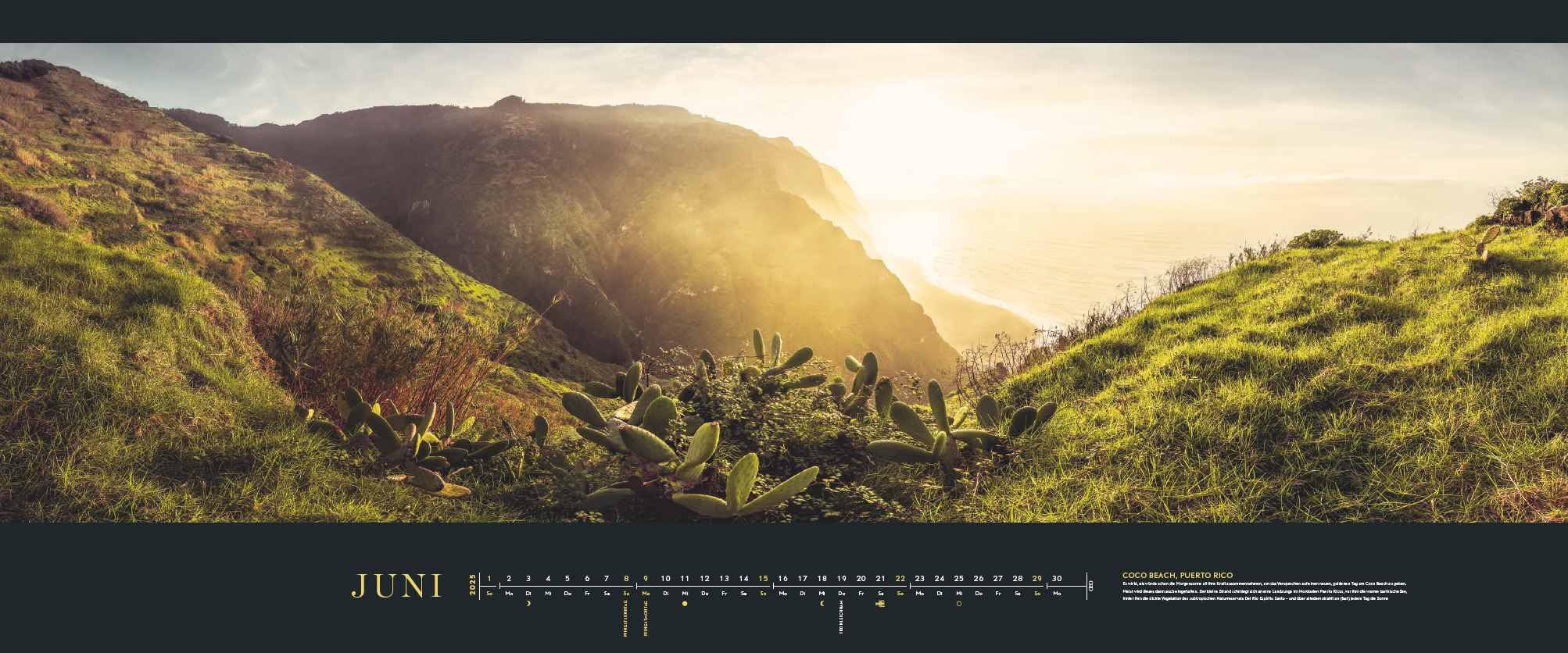 GEO Panorama: marina 2025 – Calendario panoramico – Calendario da parete – Grande formato – 120 x 50 cm