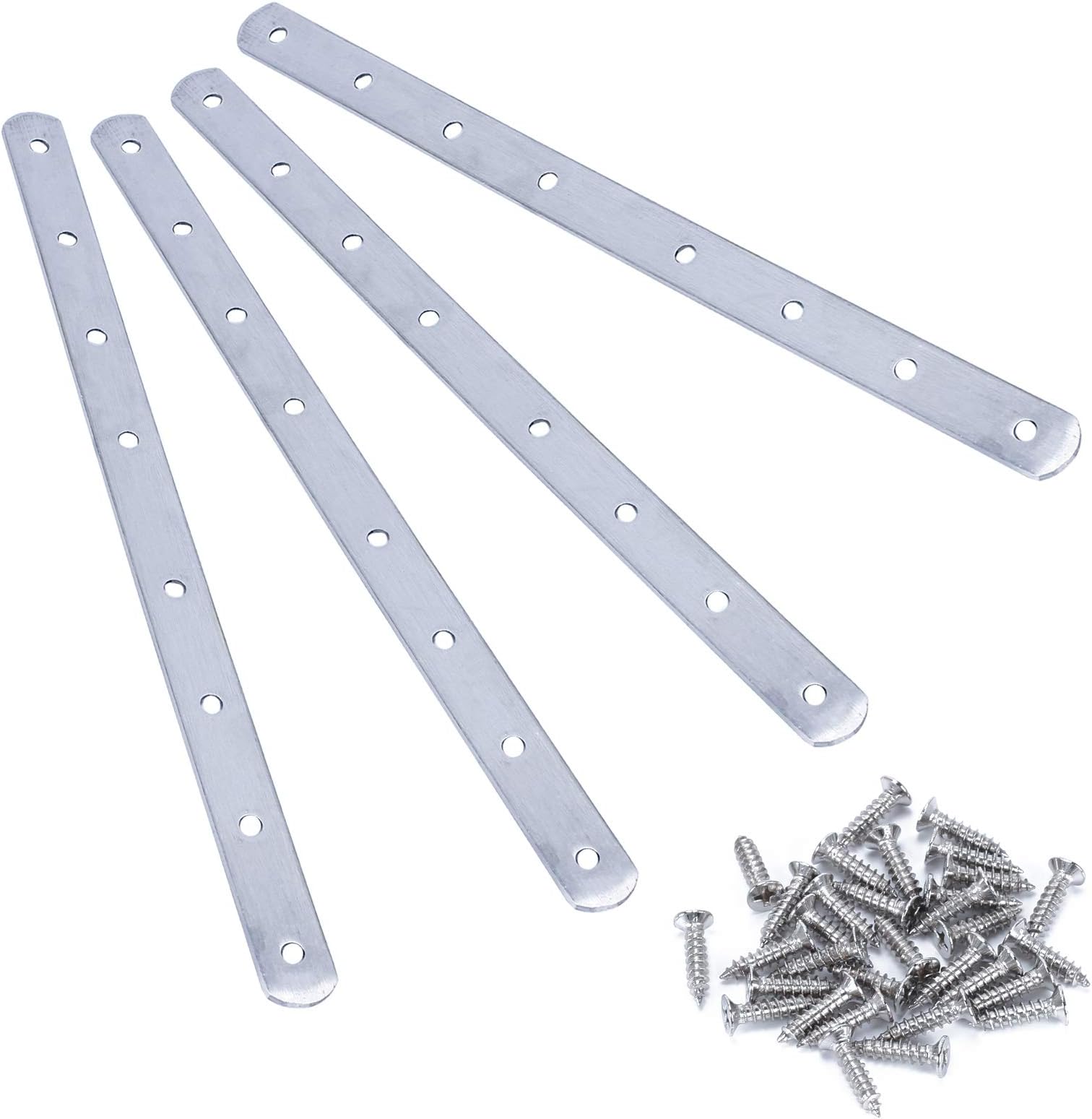 MaYuLa 4Pcs Stainless Steel Mending Joining Plates