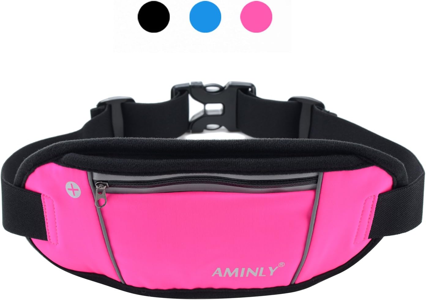 Running Belt / Fanny Pack / Fitness Belt / Waist Pack,for iPhone,Samsung Galaxy - Men & Women during Sports Fitness,Running,Cycling,Hiking,Travel,Workout(Pink)