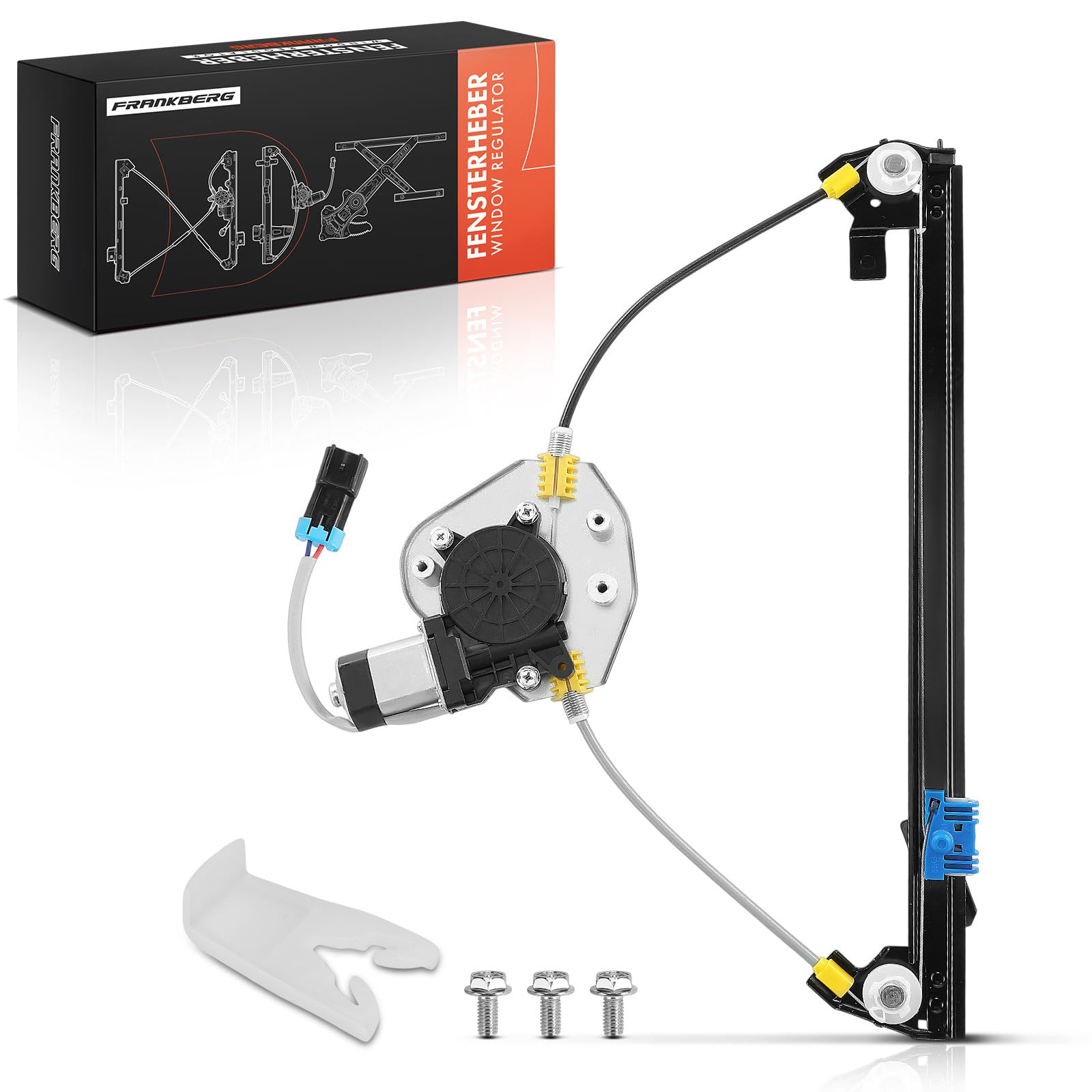 Frankberg Alzacristallo Elettrico Con Motore 2-Poli – Anteriore Sinistro Per Alfa Romeo 147 937 (2001-2010) – Sostituto 46751871